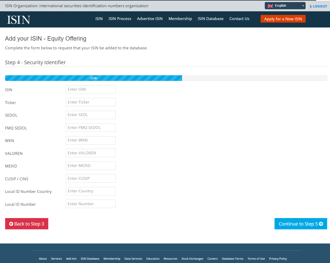 Database Services - ISIN, CUSIP, LEI, SEDOL, WKN, CFI Codes, Database ...